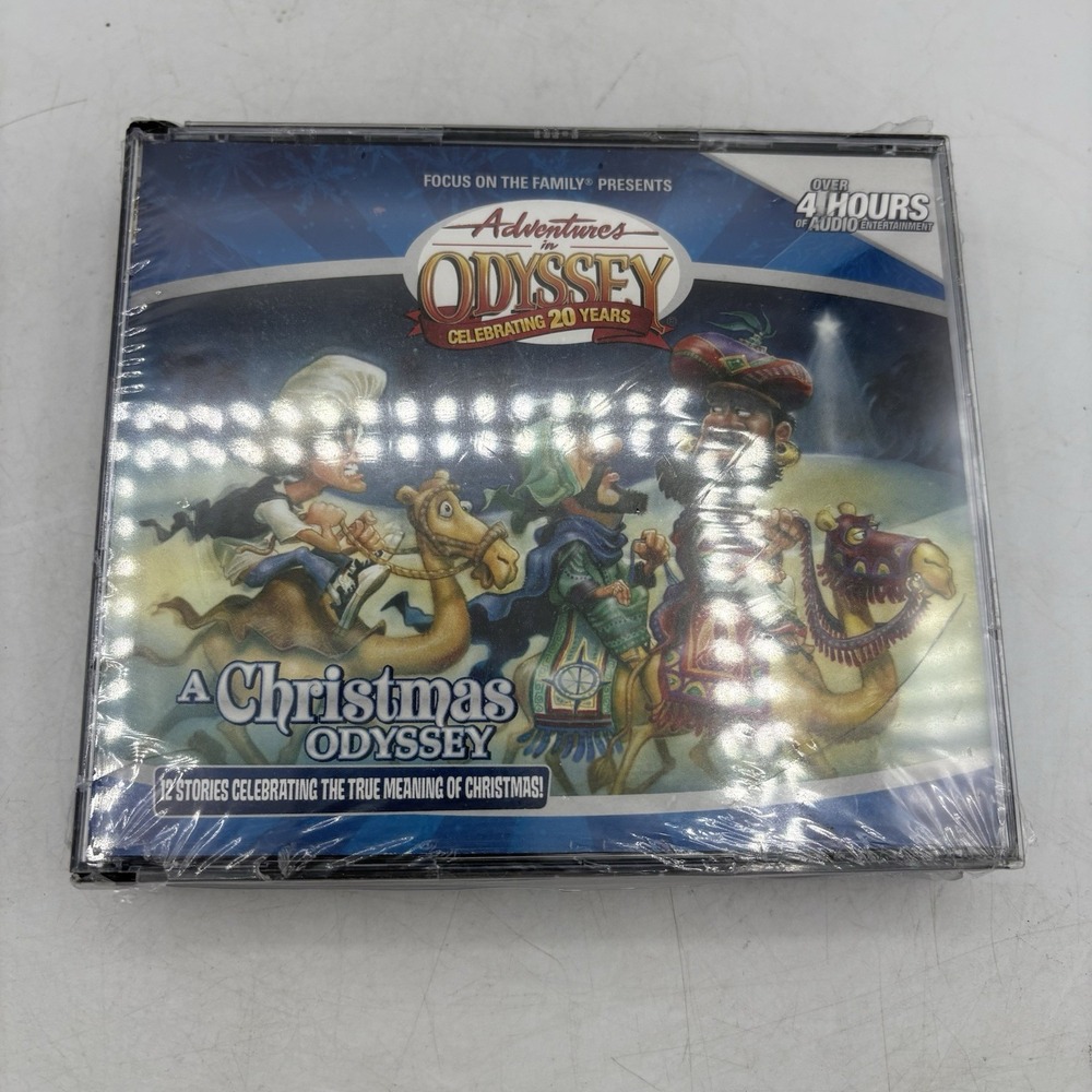 Adventures in Odyssey Audiobook A Christmas Odyssey 4 CD Wrapped but Case Cracks